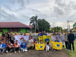 Aliansi Mahasiswa Ketapang Gelar Aksi Galang Dana Warga Desa Sukabangun