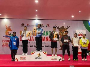 Putri Kalbar, Ismiyati Raih Emas Untuk Kalbar Diajang Fornas VIII Di NTB