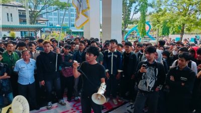 Aksi Mahasiswa Polnep tuntut Keadilan dan Transparansi Kampus