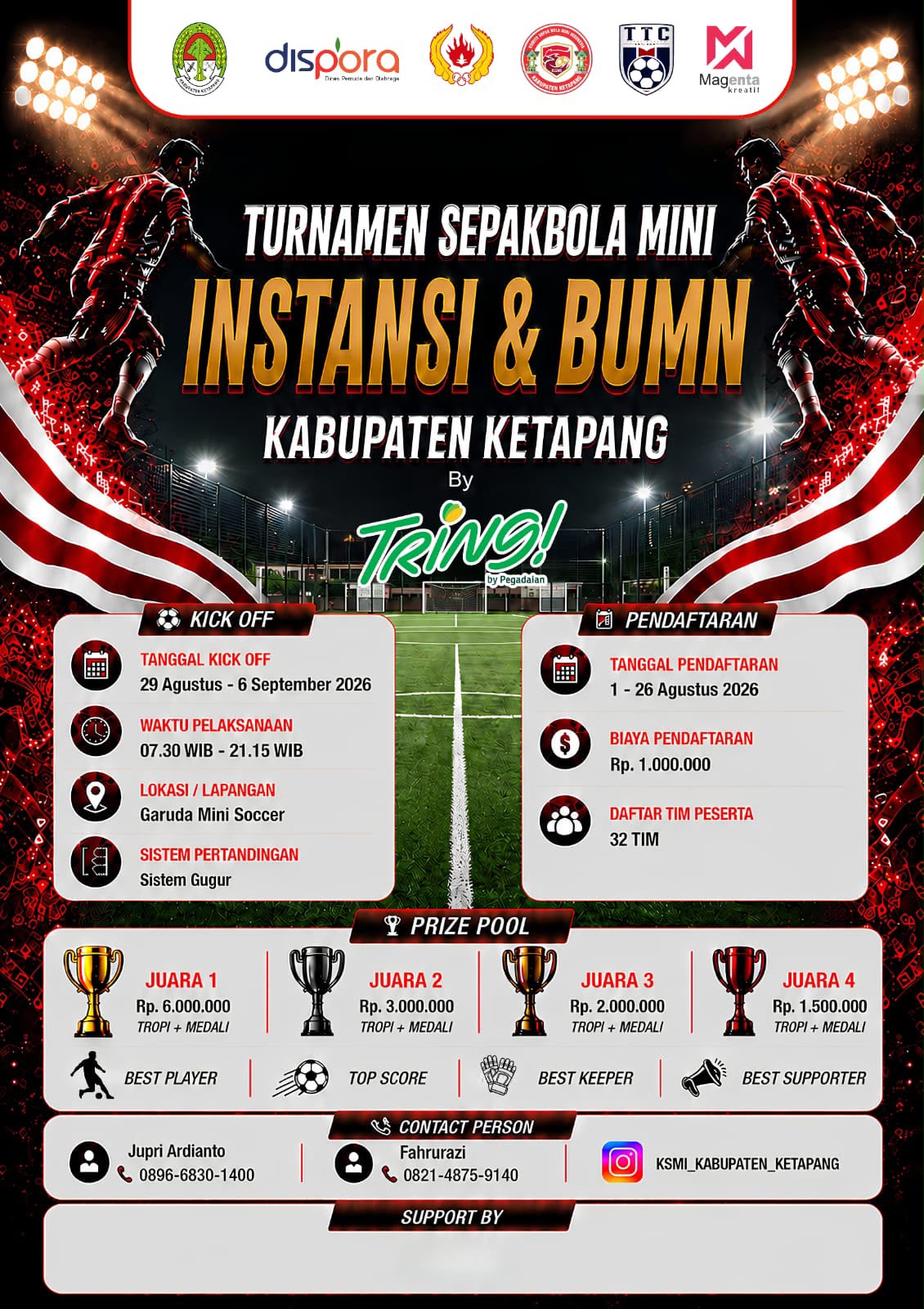 KSMI Kabupaten Ketapang Siapkan Turnamen Sepak Bola Mini Instansi & BUMN Tahun 2026, 32 Tim Bakal Bersaing di Garuda Mini Soccer