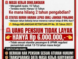Masa Kerja Dipersoalkan, Buruh PT PLD Desa Pamatang Tujuh Tuntut Kejelasan Hak Pensiun