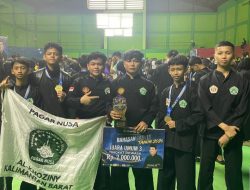 Torehan Prestasi Pesilat! Pagar Nusa Al-Khoziny Kalbar Raih Juara Umum 3 Tingkat Dewasa