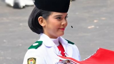Bukan Putri Pejabat, Celine Justru Dipercaya Bawa Baki Paskibraka Nasional HUT ke-81 RI