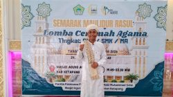 Muhammad Rafki Wakili MA Banus Salam dalam Ajang Lomba Ceramah Tingkat SMA/MA/SMK
