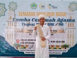 Muhammad Rafki Wakili MA Banus Salam dalam Ajang Lomba Ceramah Tingkat SMA/MA/SMK