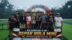 Kejurkab U-18 Sepak Bola Mini Ketapang Resmi Ditutup, Porsas FC Keluar Sebagai Juara